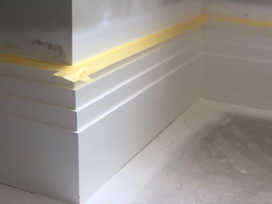 how to stop paint bleeding under tape - skirting boards